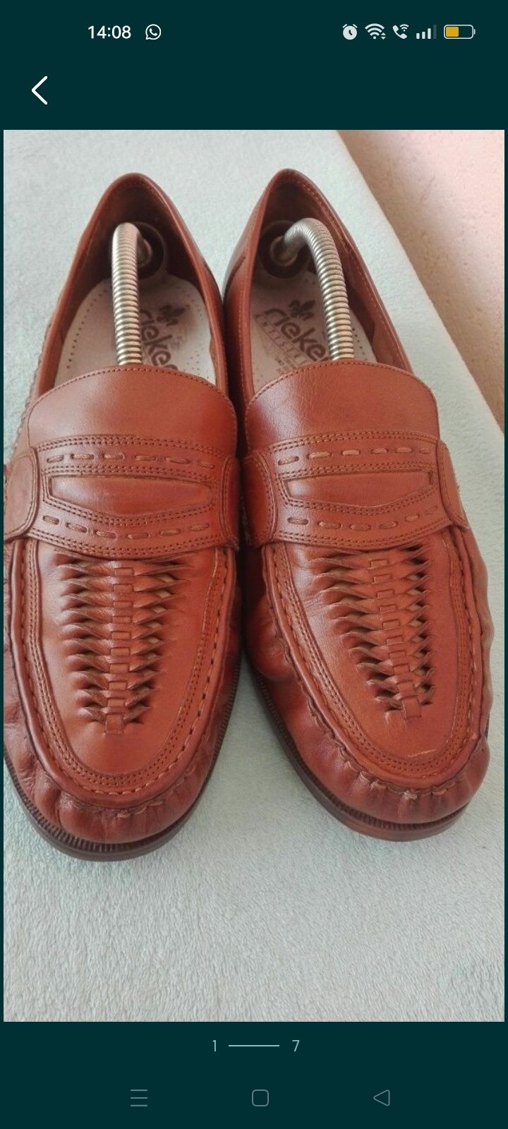 Pantofi bărbați Rieker nr 45 piele