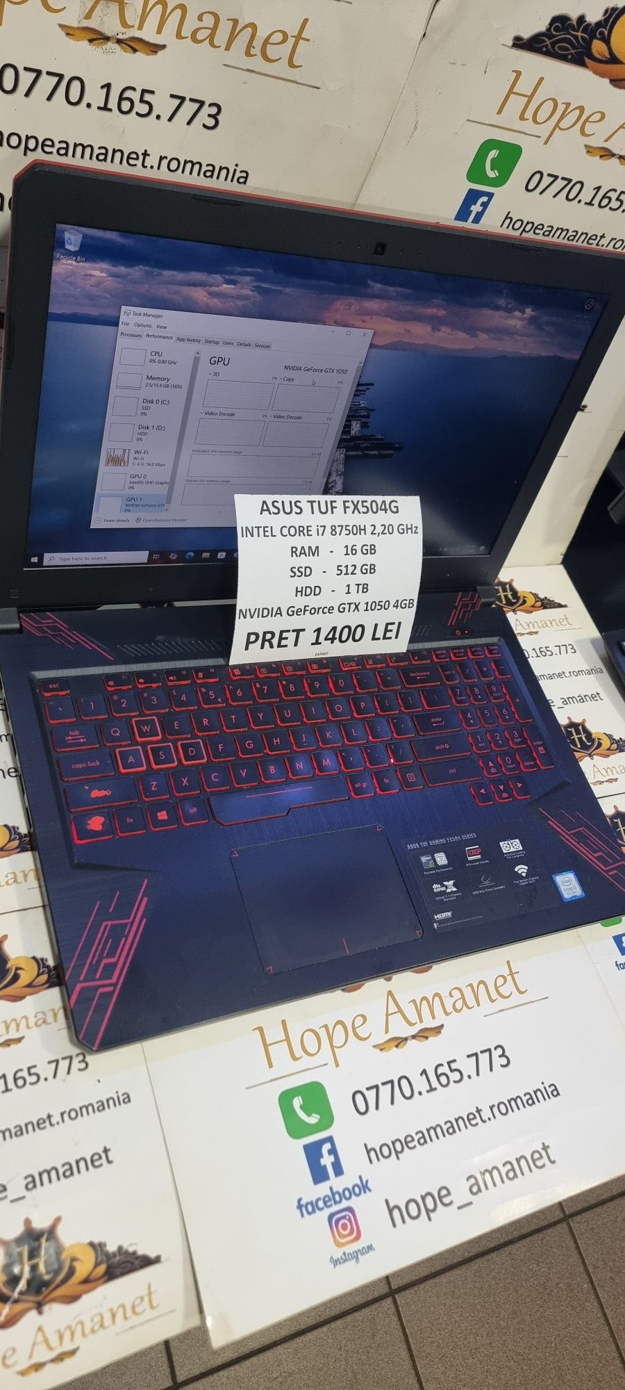 Hope Amanet P6 Laptop Asus TUF FX504G  #157457