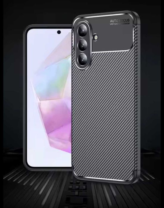 Husa Samsung A26 / A36 / A55 / A56 / Model Carbon / Protectie Camera
