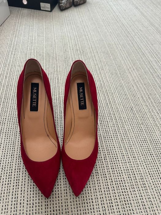 Pantofi Musette piele intoarsa