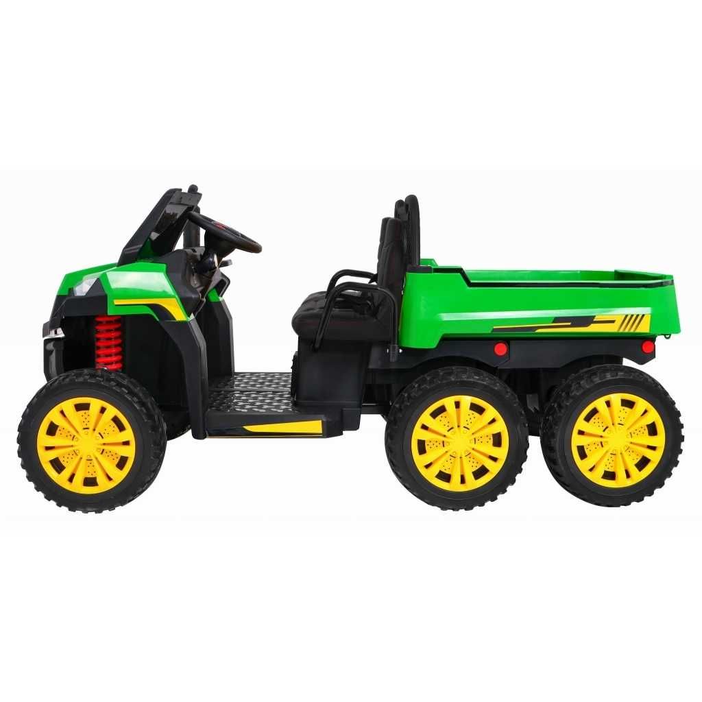 UTV Electric pt 2 Copii 1-7 Ani Farm Truck ,180W 4x4,Roti Moi Verde