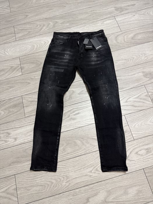 Blugi negri Dsq2 - size 52 / 56 - calitate PREMIUM