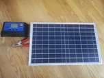 Panou solar + controler (Rulote,Gard electric,Cabane)