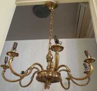 Candelabru / lustra din bronz cu 8 brate