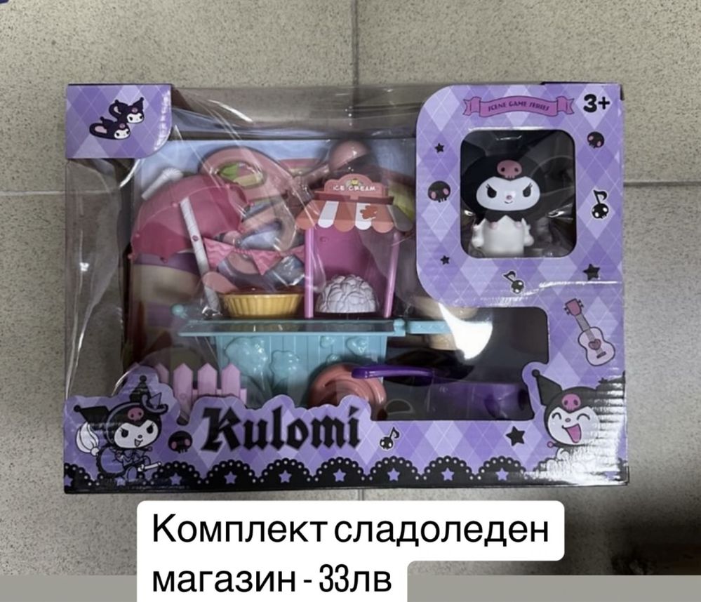 Плюшена играчка Kuromi/Куроми 45см Pop фигурки Куроми