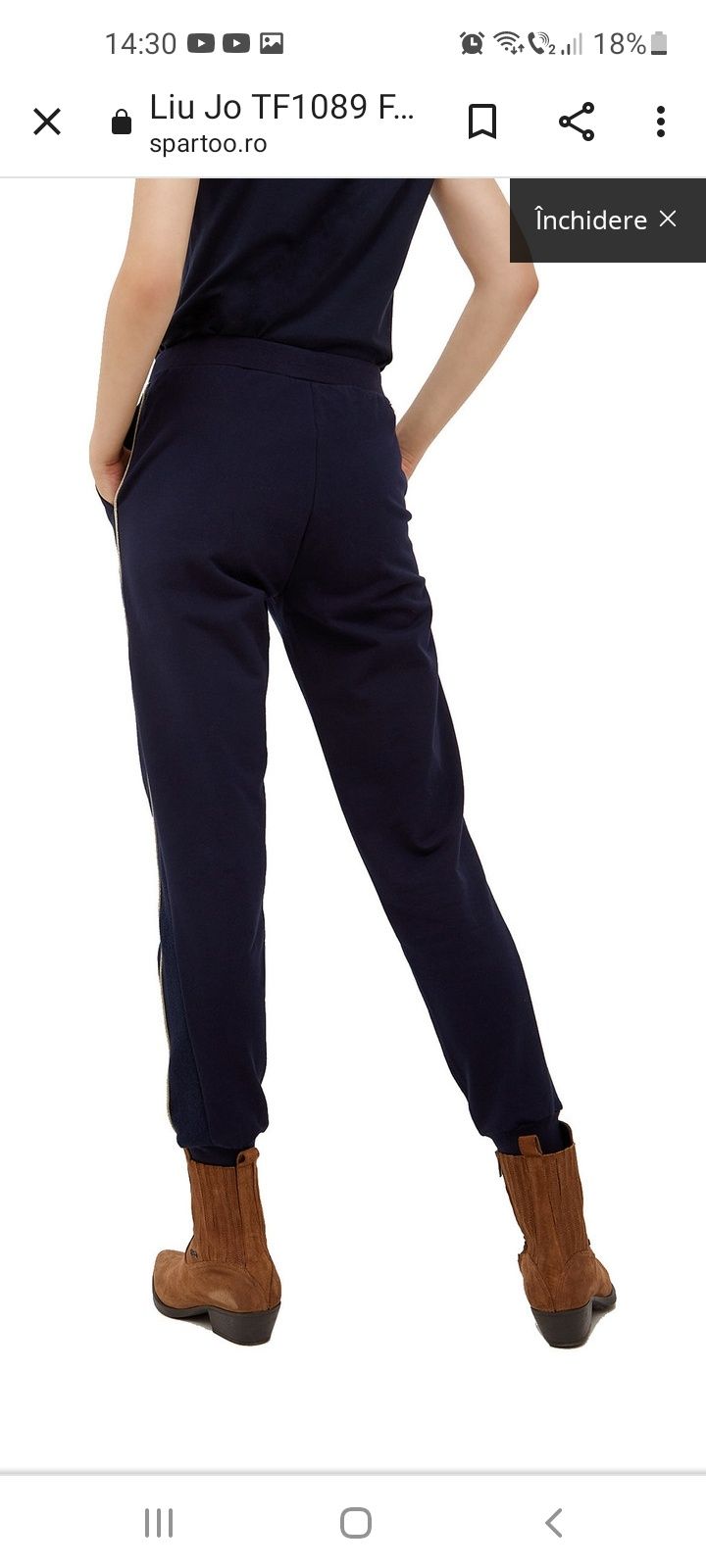 Pantaloni LIU JO culoare bluemarin XXL