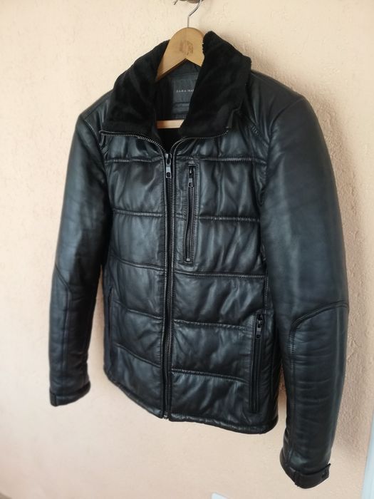 Geaca piele bărbați Zara Man S