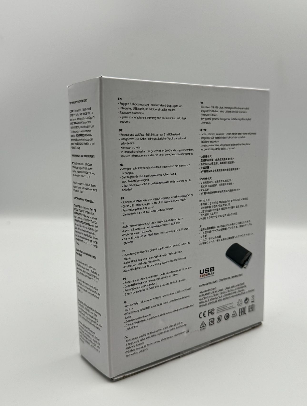 HDD extern Freecom ToughDrive, 2.5", 2TB, USB 3.0, Anti-shock