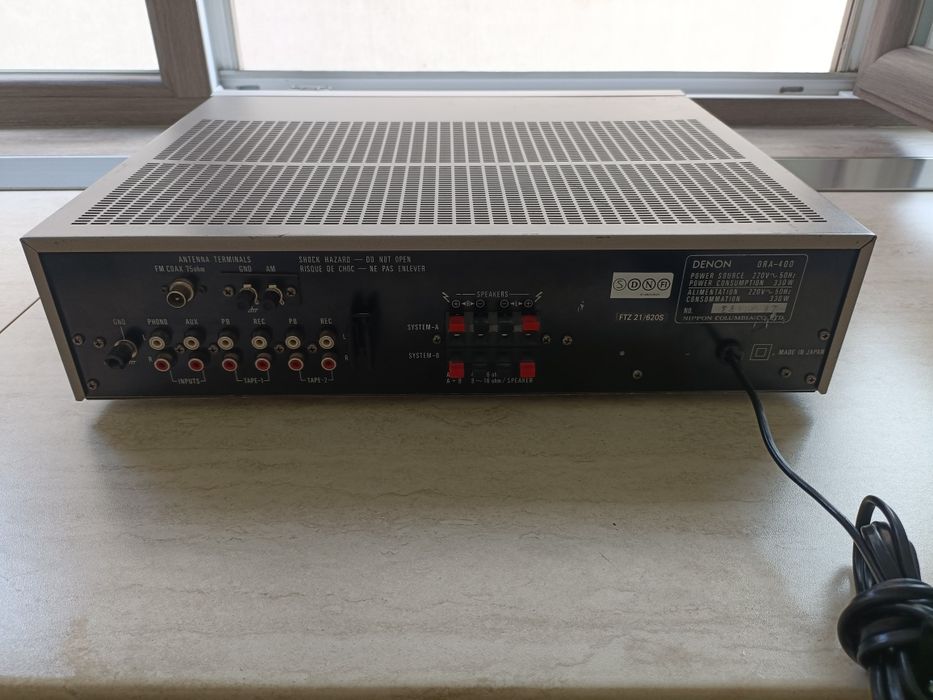 Denon DRA 400, amplificator, amplituner stereo made in Japan