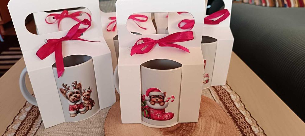 Подаръчни чаши с коледни мотиви йорки