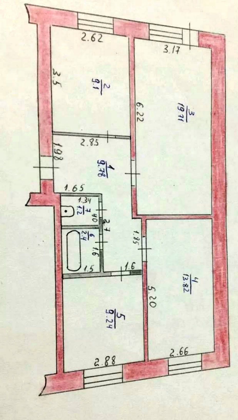 3-х комнатная квартира