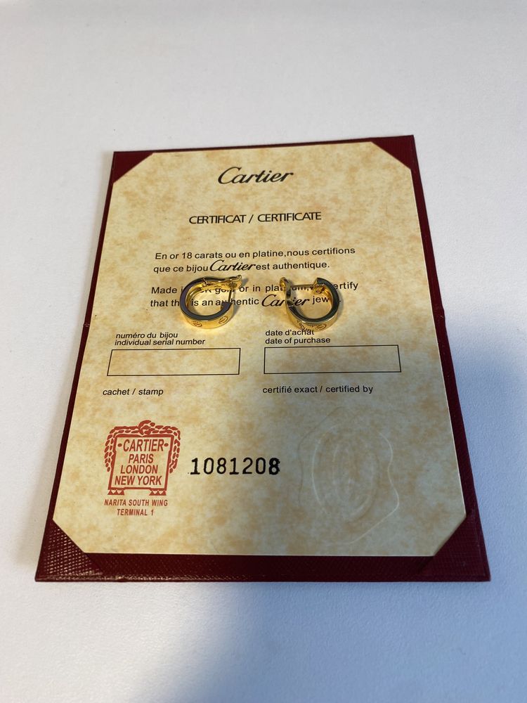 Cartier LOVE Cercei Gold 750