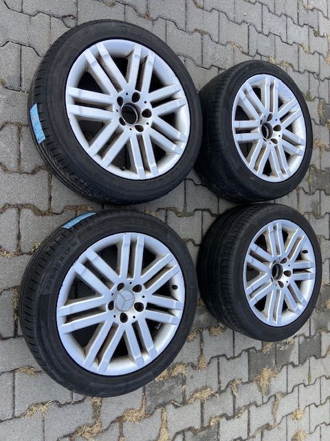 17 цола джанти Мерцедес W204,Ц с гуми Continental 225/45/17 dot2020