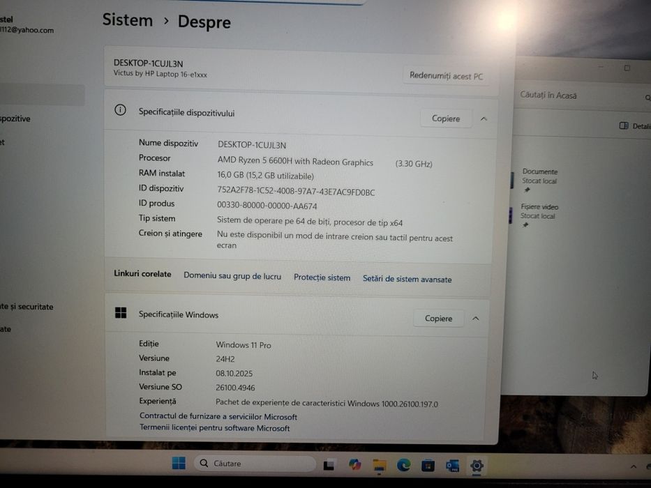 Vând laptop Victus by hp