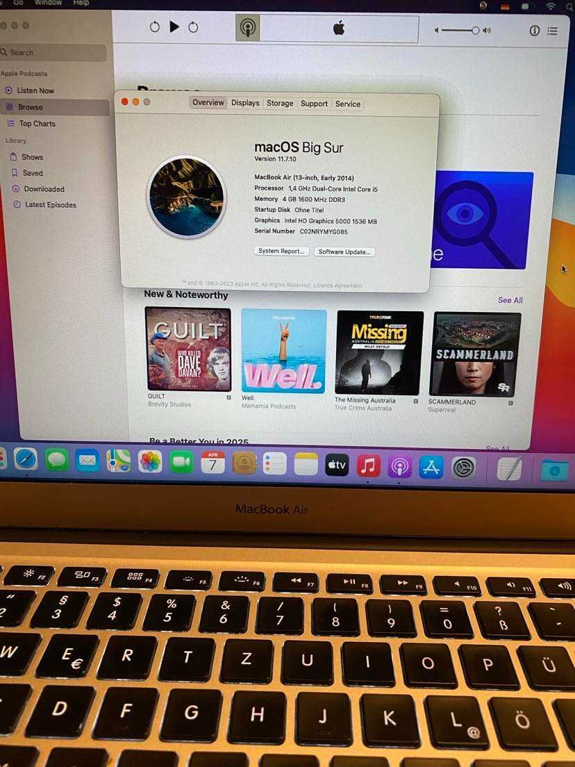 Лаптоп Macbook Air (2014 13 inch.) + Калъф "TUCANO" подарък