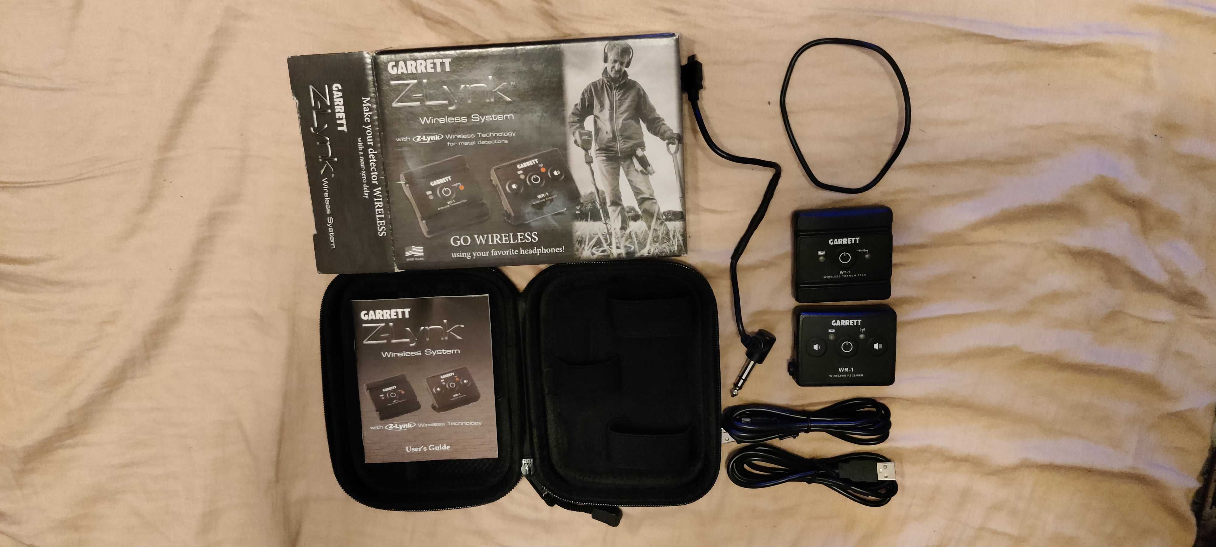 Sistem wireless casti detector metale Garrett Z-lynk