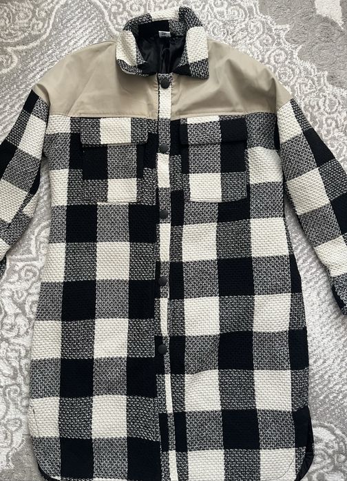 Плащ осенний комбинированный