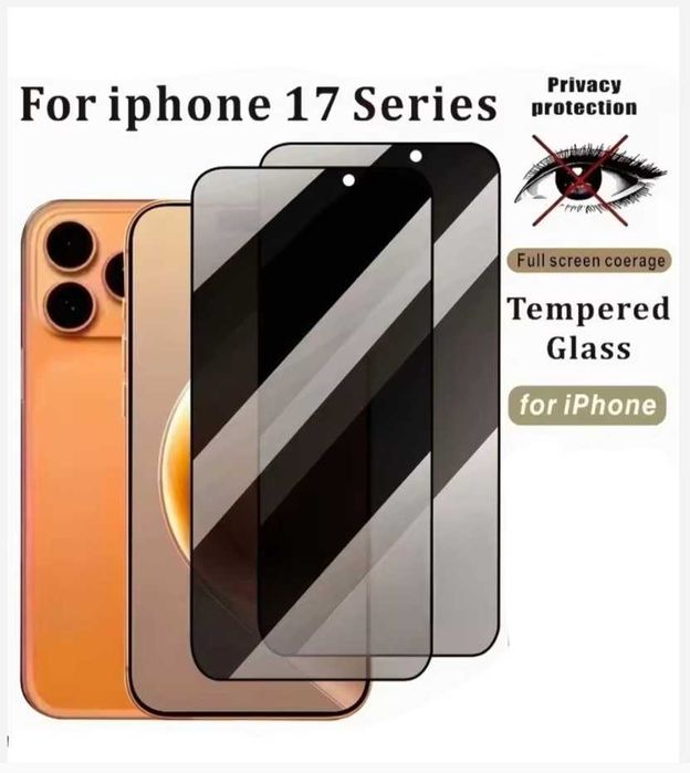 Folie de Sticla Full Privacy iPhone 17 Pro Max
