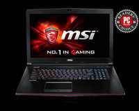 Gaming Laptop MSI 17,3'' i7, 8 gb ram, ssd+hdd, video 4 gb, bat 1-2h