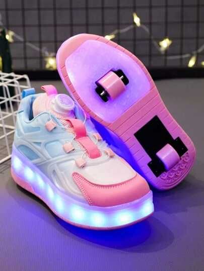 Adidasi cu LED-uri cu încărcare USB pentru copii