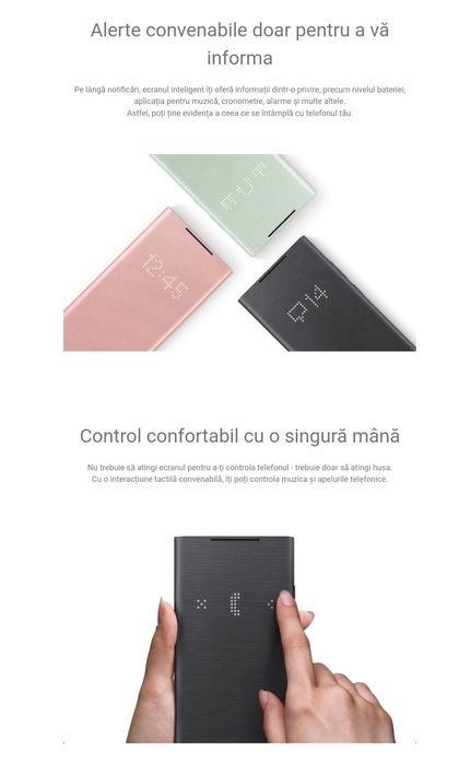 Husa activa originala Samsung Smart Led View Cover Note20 Note 20 5G