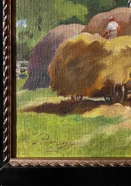 Tablou VECHI, ulei/pz/carton, sem Palnagy Zsigmond (1896-1959) 65x55cm