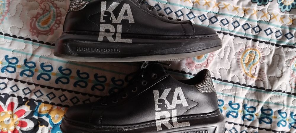 Pantofi adidași papuci dama Karl Lagerfeld Piele nr 39 stare foarte ok