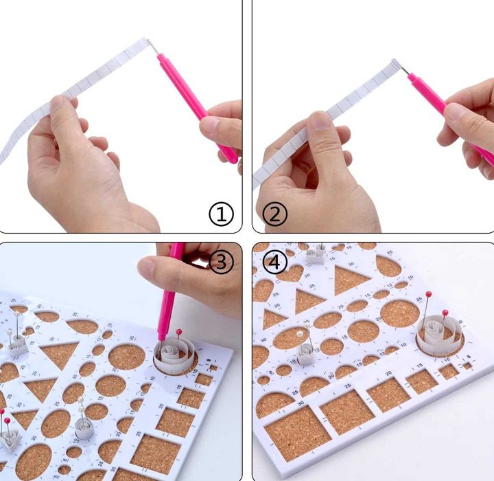 КОМПЛЕКТ ЗА КВИЛИНГ - произведения на изкуството върху хартия.