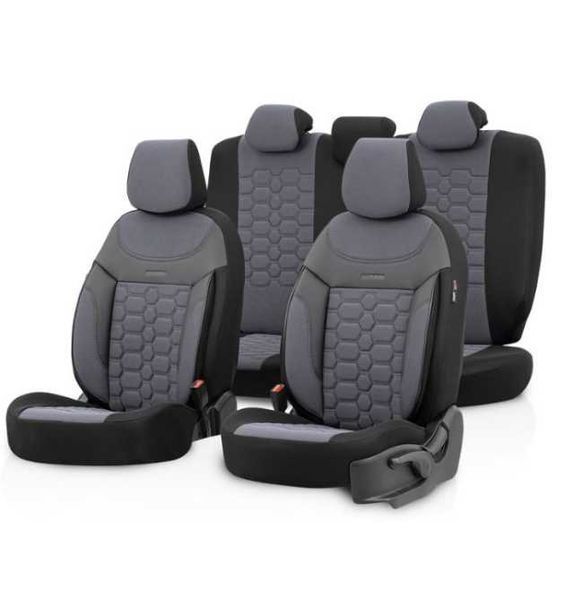Тапицерия OTOM за седалки Carbon CRB3404 (сиво/черно)