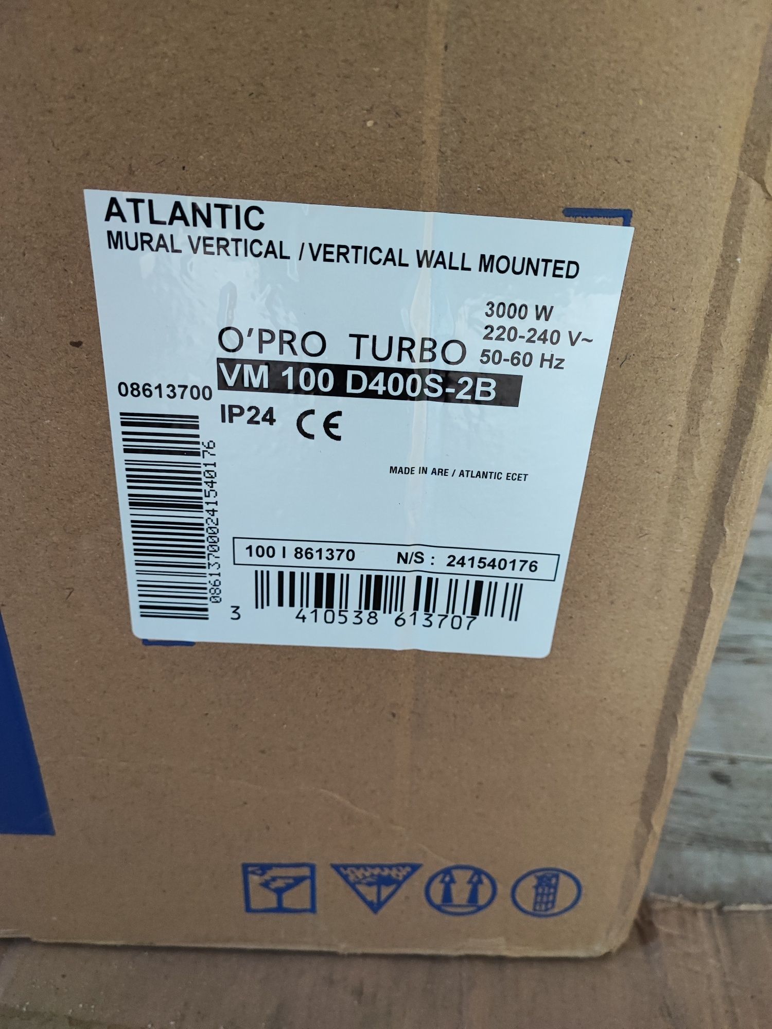 Бойлер Atlantic o'pro turbo 100l. 3000w