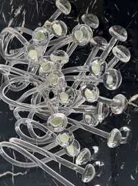 Colecție 16 cristale (14 capete duble si 2 simple) STICLA manufactura
