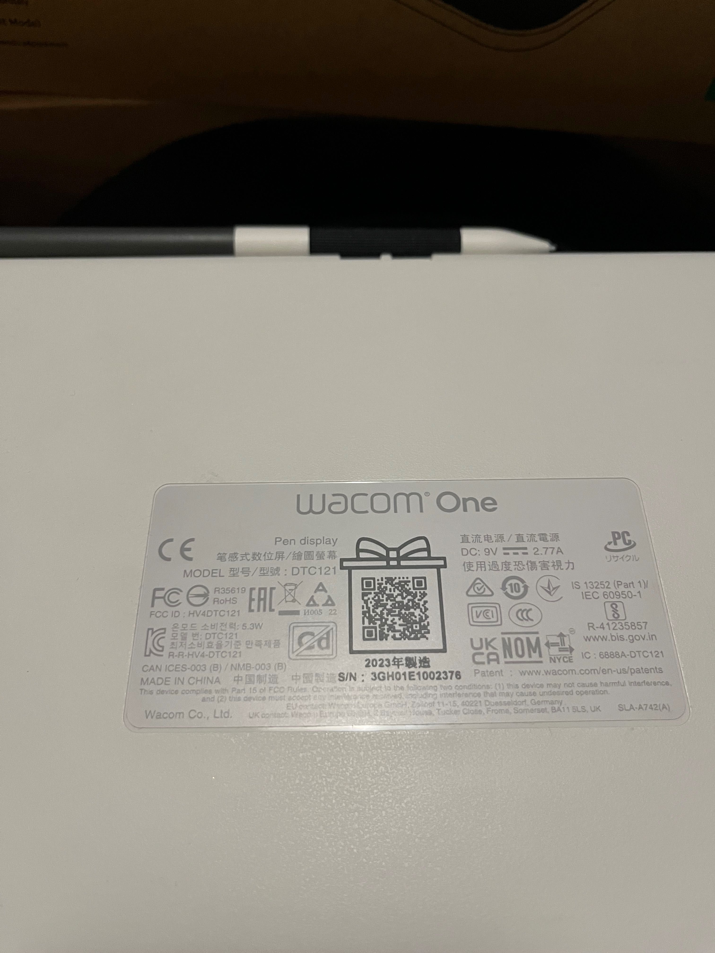 Дисплей таблет Wacom one pen 12
