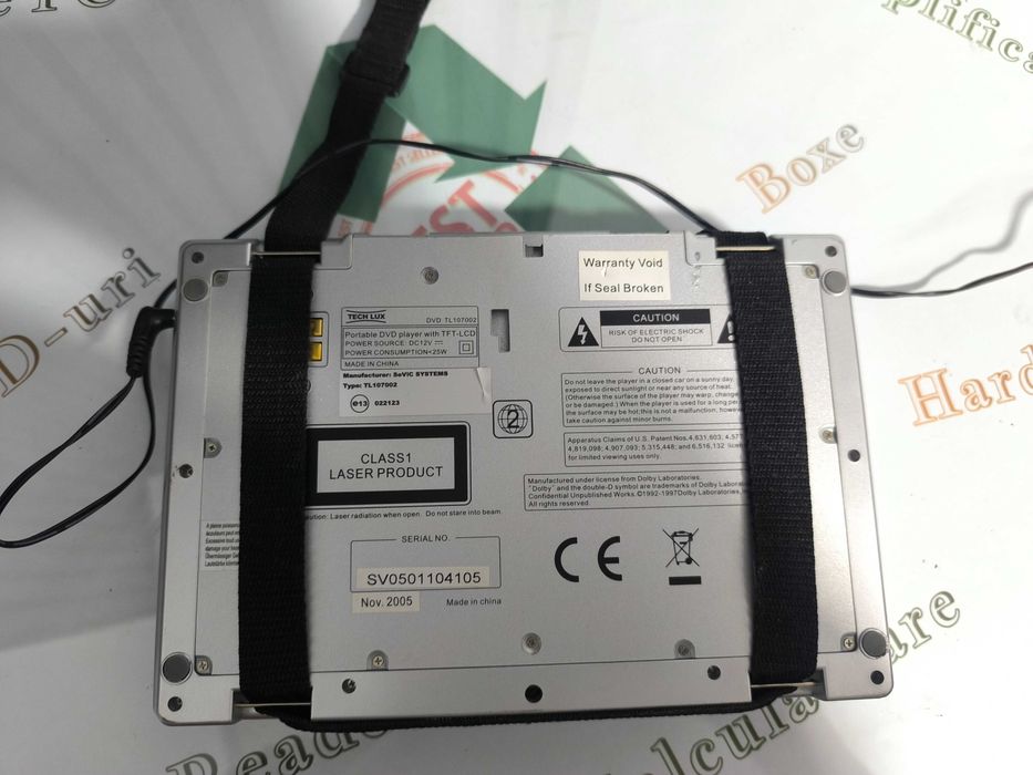 DVD Player Portabil TECH LUX TL107002 - 7" TFT-LCD, DC12V