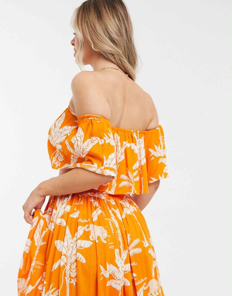 Тропически комплект сет пола и топ джунгла на Asos
