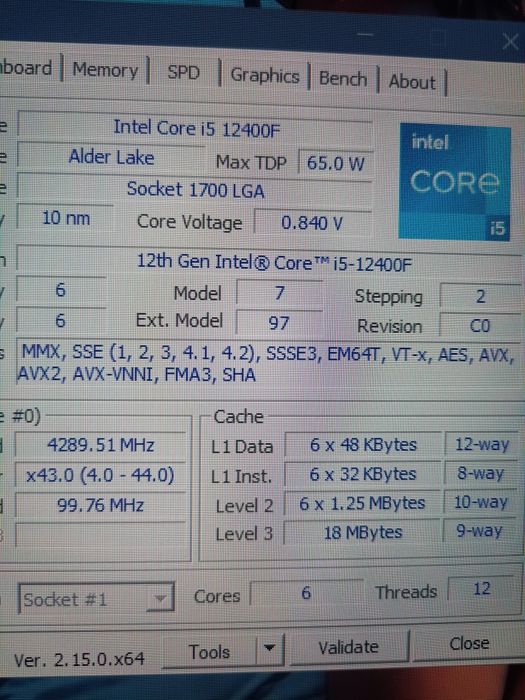 процессор i5 12400f