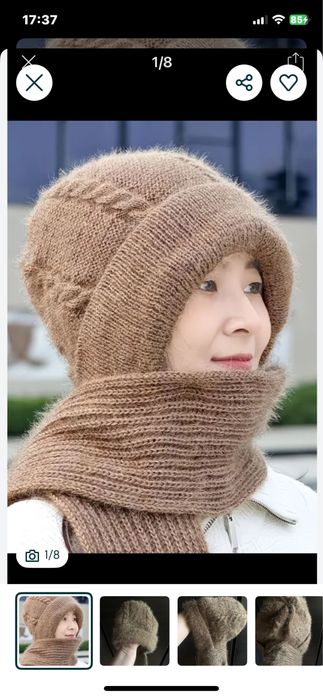 Продам шапку капор ангора шерсть