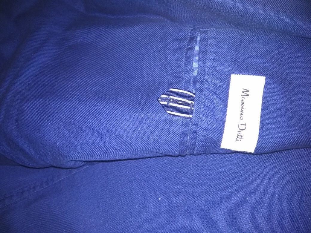 Пиджак синего цвета производства Португалия, Massimo Dutti