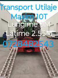 Transport Utilaje Maxim 10T Buldoexcavator/Tractoare/Stivuitoare