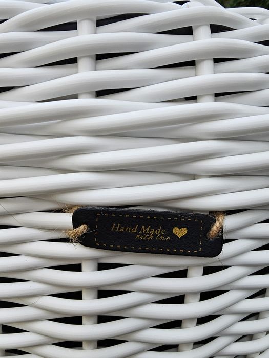 Ghiveci împletit din ratan sintetic, Handmade, volum 20 l