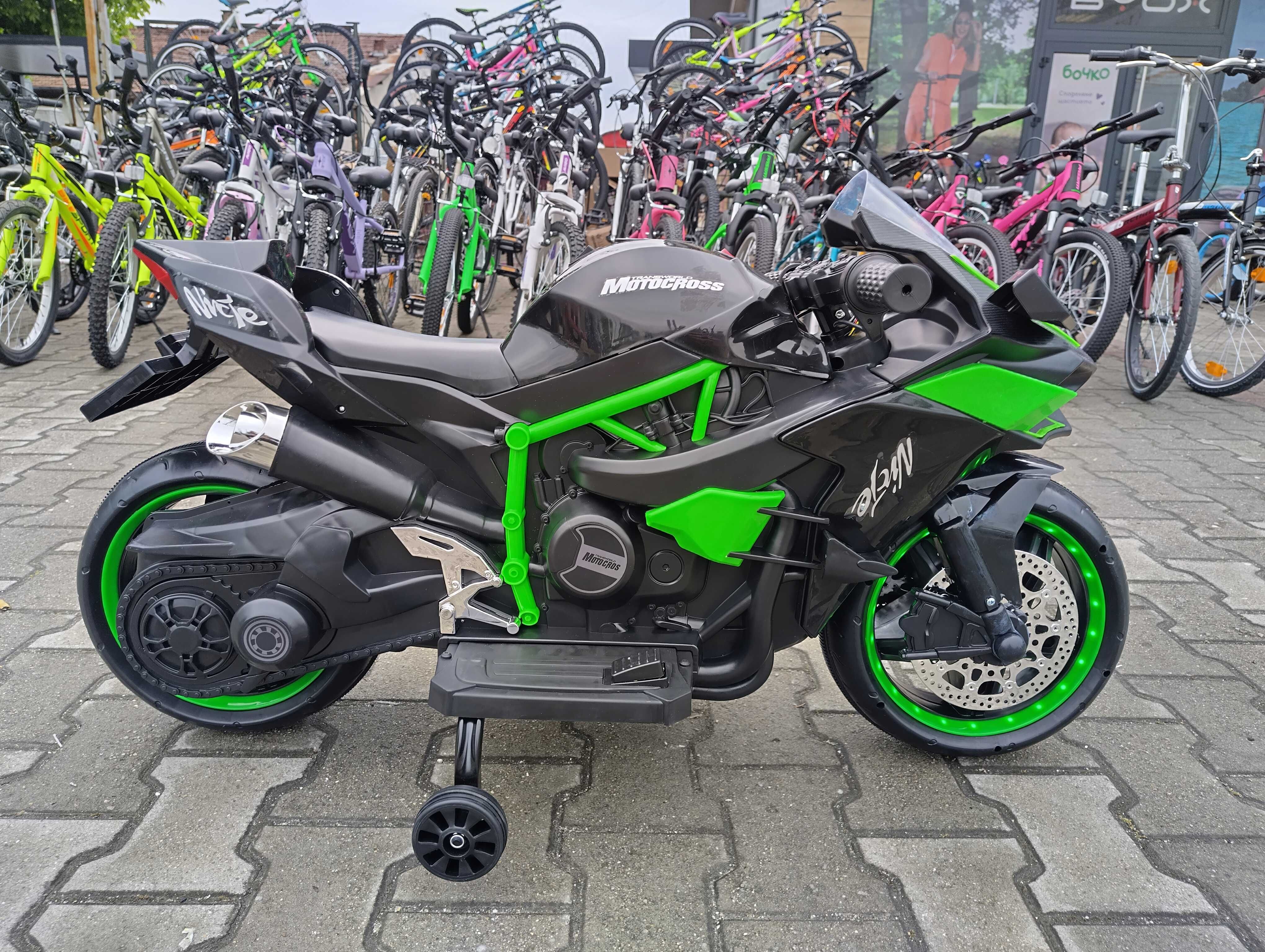 KAWASAKI акумулаторен мотор NINJA DUO черен