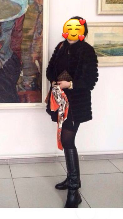 Норковая шуба из хвостиков