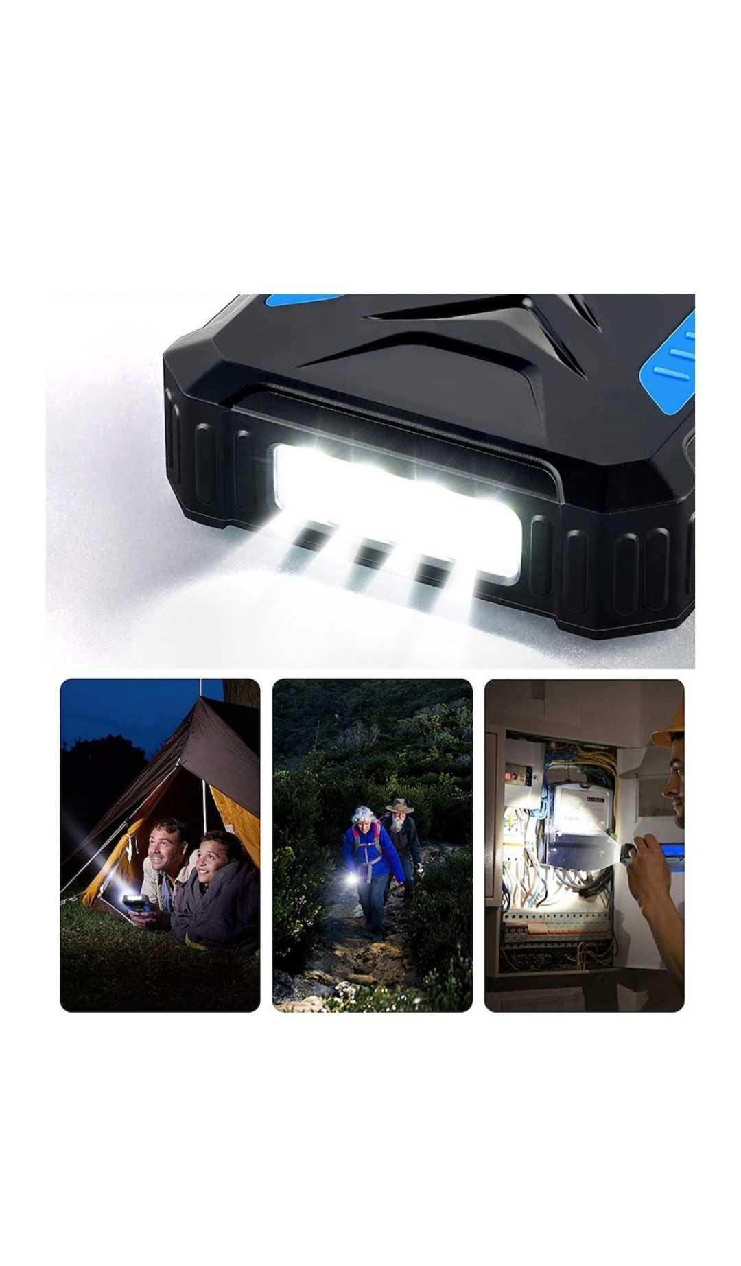 Външна батерия 36000 mAh, соларен Powerbank с Qi безжично зареждане