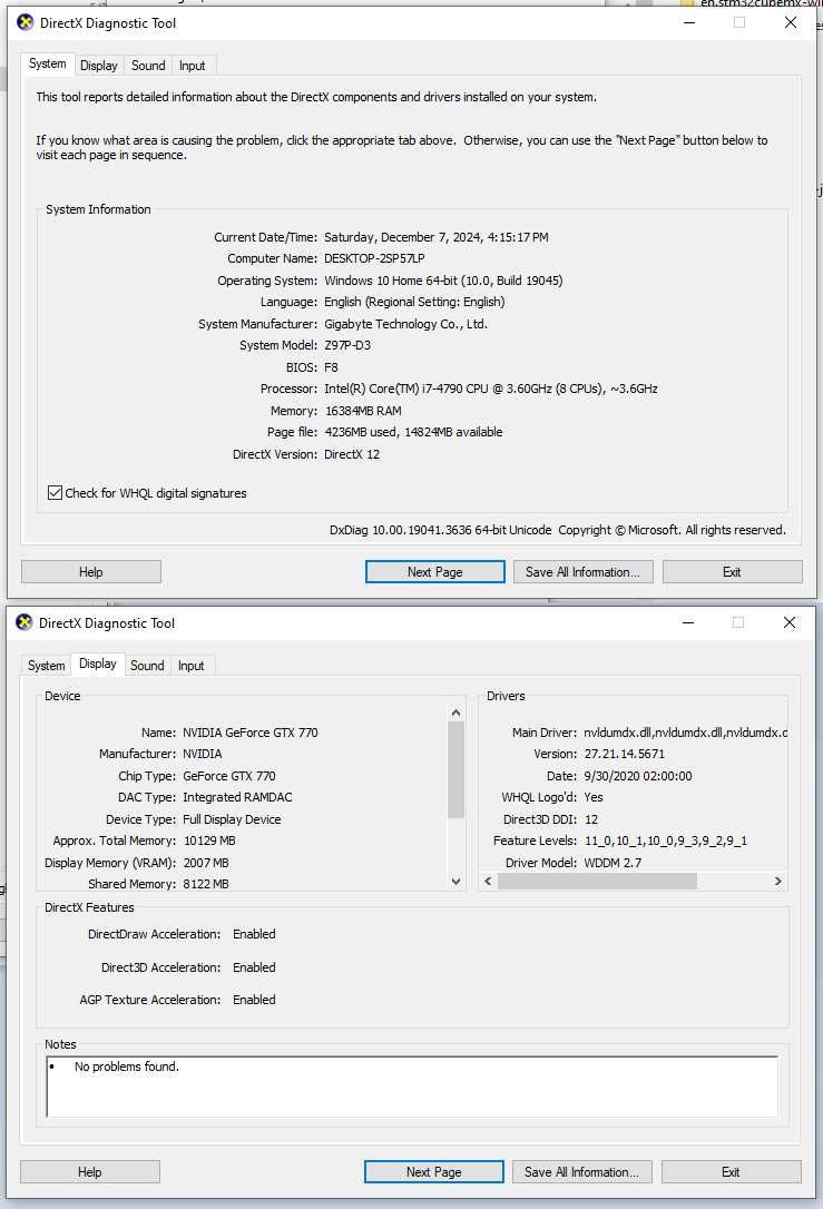 Unitate PC 4TB i7-4790 CPU 3.60GHz 16GB RAM GeForce GTX 770
