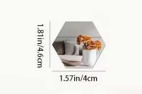 72 броя самозалепящи се огледалца сребристи