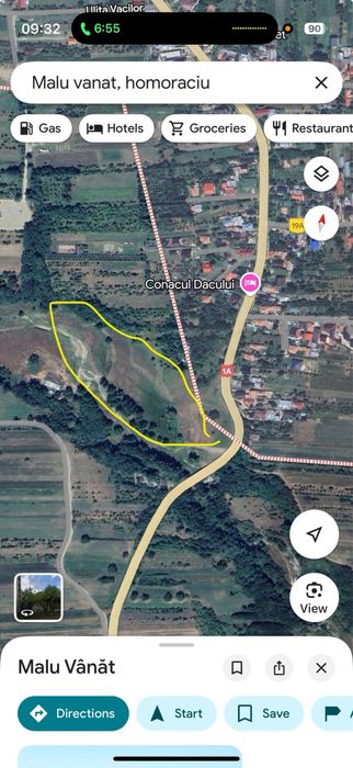 Teren de vanzare la DN1, Malu Vanat, Homoraciu, Prahova