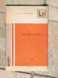 Despre fumat C Marcu Societatea pt Stiinta 1960 Bucuresti