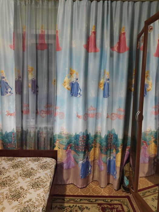 Шторы и тюль в детскую комнату принцесс