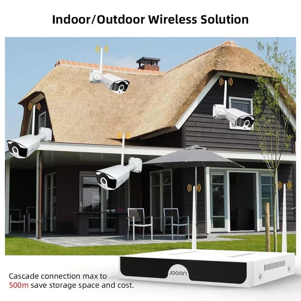 Sistem Supraveghere Wireless 2-8 camere 3 MPX,Transmisie 500 metri,Nou