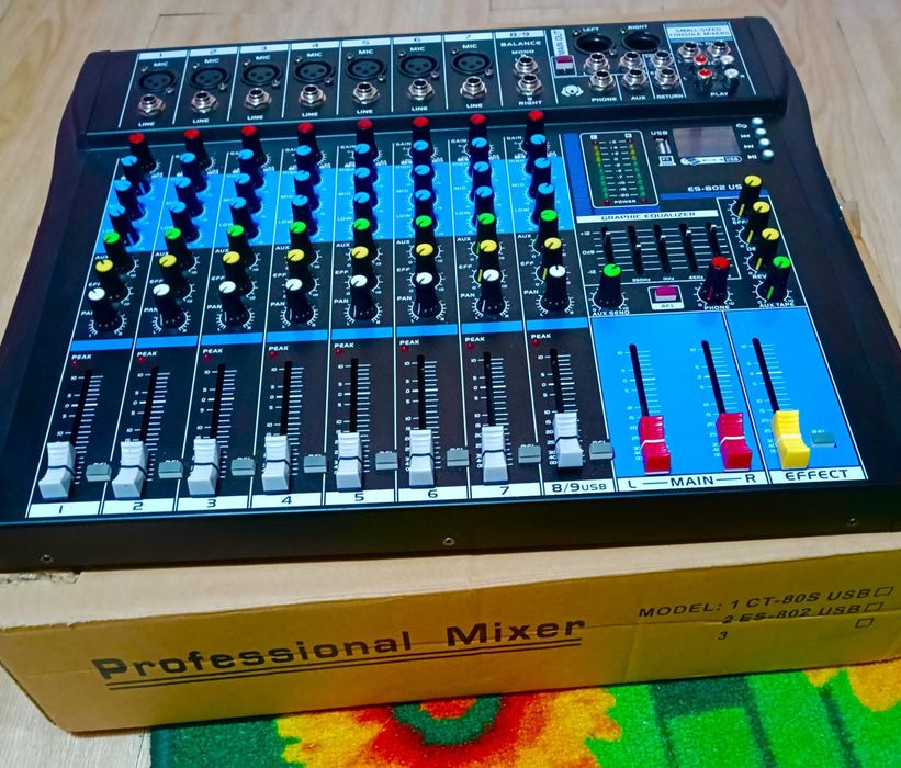 mixer profesional schimb cu boxe active pasive sau orgă