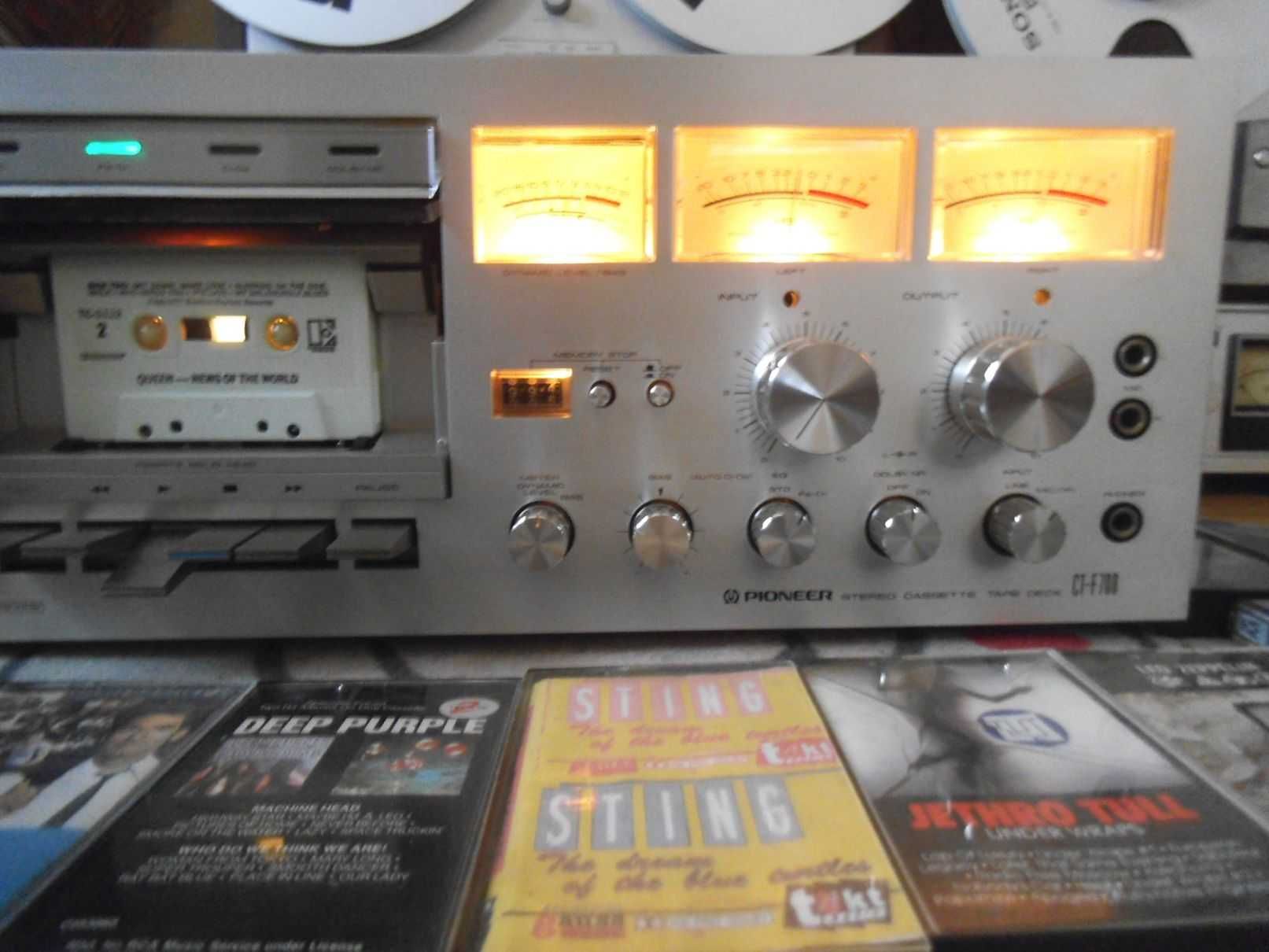 Deck PIONEER CT-F700 Ferrite Solid Head stereo 2-head cassette deck